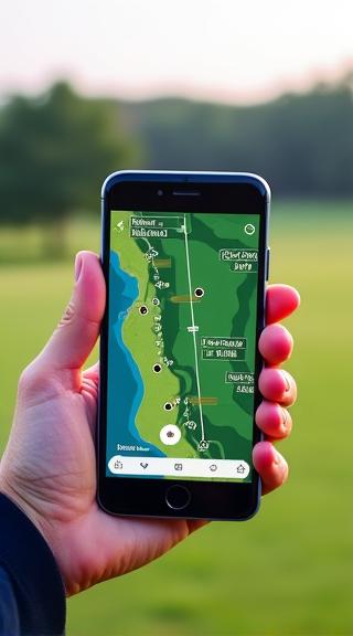 Course guide dengan informasi detail setiap hole