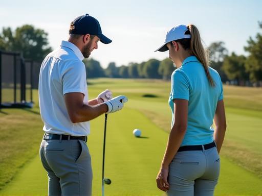 Pelatihan golf privat dengan instruktur profesional